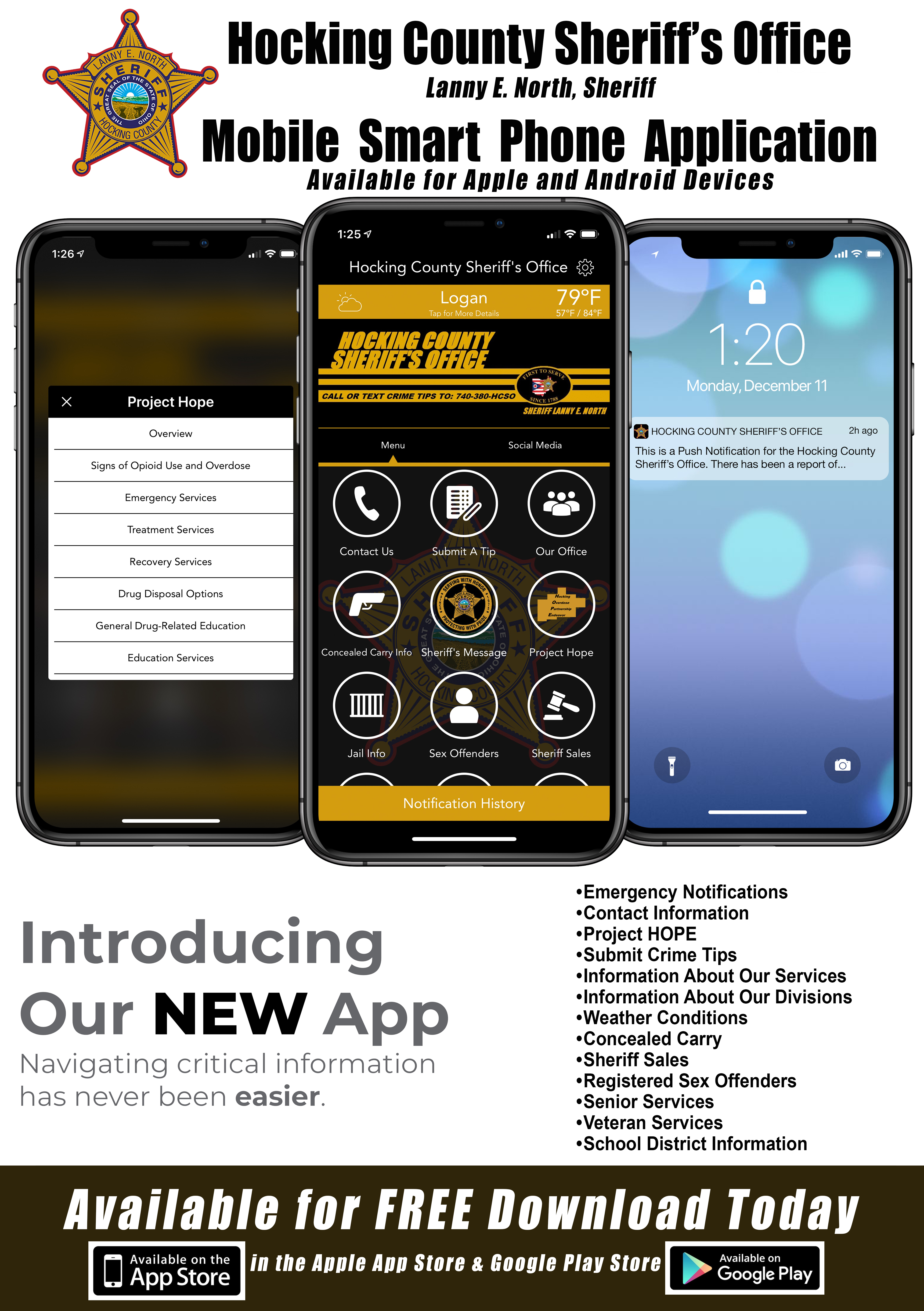 HCSO Smartphone App ad